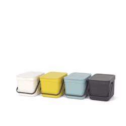 Brabantia Sort & Go Poubelle Plastique Gris 6 L