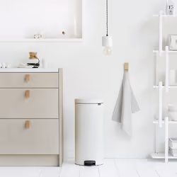 Brabantia Pedal Bin newIcon Rotondo Bianco - Vista aggiuntiva 4
