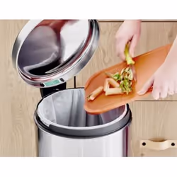 Brabantia 111822 bidone per la spazzatura 30 L Rotondo Acciaio inox - Vista aggiuntiva 4
