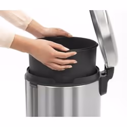 Brabantia 111822 bidone per la spazzatura 30 L Rotondo Acciaio inox - Vista aggiuntiva 6