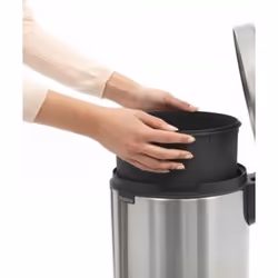 Brabantia 112041 bidone per la spazzatura 12 L Rotondo Acciaio inox - Vista aggiuntiva 6