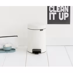 Brabantia 112126 bidone per la spazzatura 3 L Rotondo Bianco