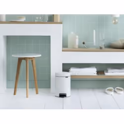 Brabantia 112126 bidone per la spazzatura 3 L Rotondo Bianco - Vista aggiuntiva 4