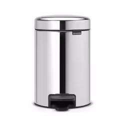 Brabantia GG172 Poubelle à Pédale Newicon avec Seau en Plastique, 3 L - Acier Brillant