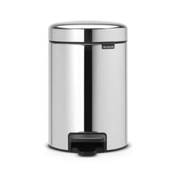 Brabantia GG172 Poubelle à Pédale Newicon avec Seau en Plastique, 3 L - Acier Brillant
