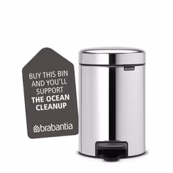 Brabantia GG172 Poubelle à Pédale Newicon avec Seau en Plastique, 3 L - Acier Brillant - Vista aggiuntiva 5