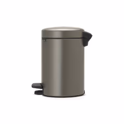 Brabantia 113246 bidone per la spazzatura 3 L Rotondo Platino - Vista aggiuntiva 2