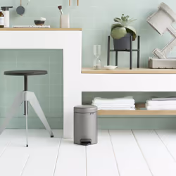 Brabantia 113246 bidone per la spazzatura 3 L Rotondo Platino - Vista aggiuntiva 3