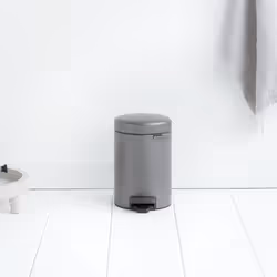 Brabantia 113246 bidone per la spazzatura 3 L Rotondo Platino - Vista aggiuntiva 5
