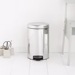 Brabantia 113581 bidone per la spazzatura 12 L Rotondo Acciaio inox - Vista aggiuntiva 5