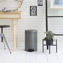 Brabantia 113628 cestino per rifiuti Rotondo Platino - Vista aggiuntiva 3