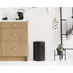 Brabantia 114106 bidone per la spazzatura 20 L Rotondo Nero - Vista aggiuntiva 4