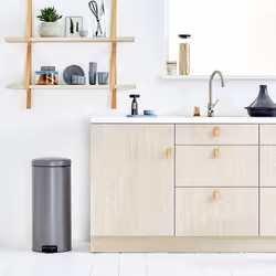 Brabantia Pedal Bin newIcon Rotondo Platino - Vista aggiuntiva 4