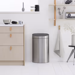 Brabantia 114809 bidone per la spazzatura 40 L Angolo Nero, Acciaio inox - Vista aggiuntiva 4