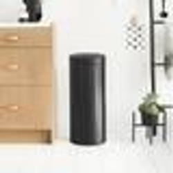 Brabantia - 115301 - Poubelle Touch Bin Unie New, 30 L - Noir mat
