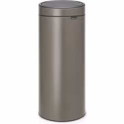 Brabantia - 115363 - Poubelle Touch Bin Unie New, 30 L - Acier Inoxydable Platinium