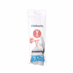 Brabantia 116582, 3 L, Bianco, Polietilene ad alta intensità, 290 mm, 235 mm, 20 pz