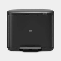 Brabantia - 121463 - Poubelle BO Pedal Bin, 36 litres, Noir Mat