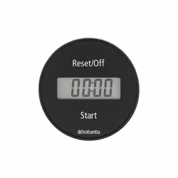 Brabantia Tasty+, Timer da cucina digitale, Grigio, 99 min, Plastica, LCD, Magnetico