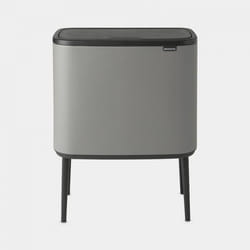Brabantia afvalemmer Bo TouchBin Mineral Concrete Grey, 3 x 11 L