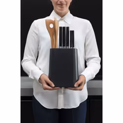 Brabantia 129889 ceppo per coltelli Ceppo per coltelli con fessure Plastica Grigio - Vista aggiuntiva 6