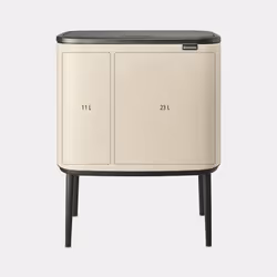 Brabantia Bo Touch Bin 34 L 2 cestello/i Beige