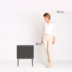 Brabantia Bo Touch Bin 34 L 2 cestello/i Beige