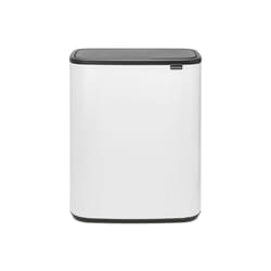 Brabantia Bo Touch Bin 60 L Rettangolare Plastica Nero, Bianco