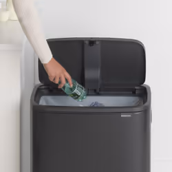 Brabantia Bo Touch Bin 60 L Rettangolare Plastica Nero - Vista aggiuntiva 7