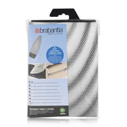 Brabantia 266782 rivestimento per asse da stiro Cotone Grigio, Bianco