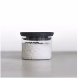 Brabantia 298301 recipiente Rotondo Vetro Grigio, Trasparente