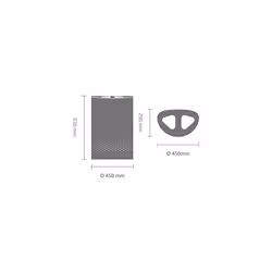 Brabantia wasbox, 55 L donkergrijs / wit - Vista aggiuntiva 5