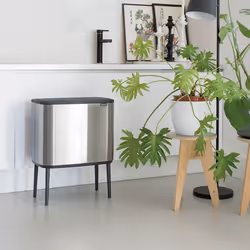 Brabantia 316227 bidone per la spazzatura 34 L Rettangolare Plastica, Acciaio Acciaio inox