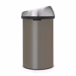 Brabantia 402463 bidone per la spazzatura 60 L Rotondo Metallo, Plastica Argento