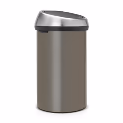 Brabantia 402463 bidone per la spazzatura 60 L Rotondo Metallo, Plastica Argento