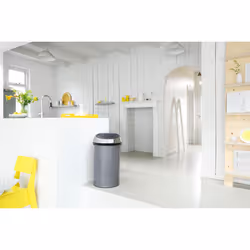 Brabantia 402463 bidone per la spazzatura 60 L Rotondo Metallo, Plastica Argento - Vista aggiuntiva 4