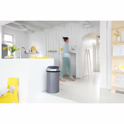 Brabantia 402463 bidone per la spazzatura 60 L Rotondo Metallo, Plastica Argento - Vista aggiuntiva 5