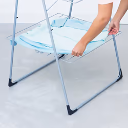 Brabantia 476648 stendino e filo asciugabiancheria Stendibiancheria da pavimento Nero, Grigio