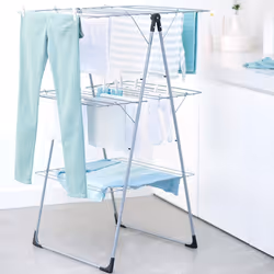 Brabantia 476648 stendino e filo asciugabiancheria Stendibiancheria da pavimento Nero, Grigio