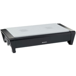 Brabantia - 477140 Scaldavivande con Due Candele, Griglia in Alluminio, Nero