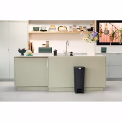Brabantia 800023 bidone per la spazzatura 40 L Angolo Grigio - Vista aggiuntiva 4