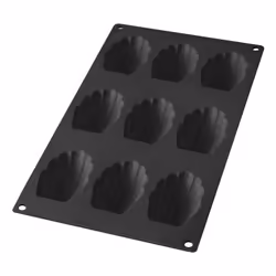 Lékué 880483, Teglia per madeleine, Rettangolare, 0,04 L, -60 °C, 220 °C, Nero