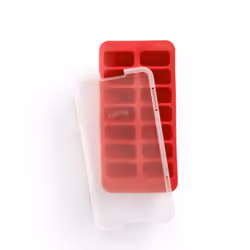 Lékué 882388, 14 pz, Rettangolare, Vaschetta per ghiaccio, Rosso, Solfato sbiancato solido (SBS), -40 - 60 °C