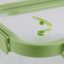 Lékué 884047 recipiente per cibo Rettangolare Contenitore Verde, Trasparente 3 pz - Vista aggiuntiva 5