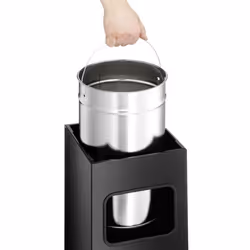 Durable 333101 posacenere da esterno 17 L Nero