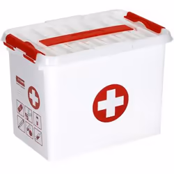 Sigma home 79301604, Armadietto portaoggetti, Rosso, Bianco, Rettangolare, Plastica, Immagine, Interno