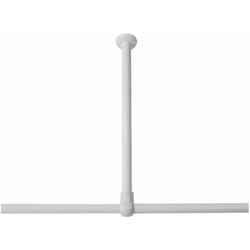 Sealskin Seallux Supporto a Soffitto, Acciaio Inox, Bianco, 2.8 x 2.8 x 60 cm