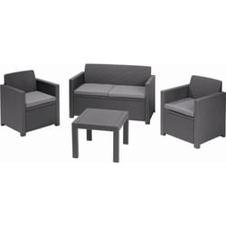 Allibert 213968 set mobili da esterno Antracite, Grigio