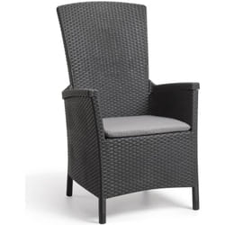 Sedia da Giardino Reclinabile Vermont Grafite 238452 Keter