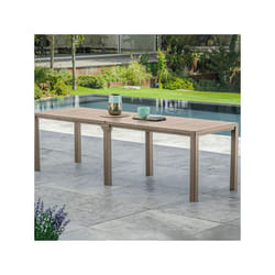 Tavolo allungabile da giardino cappuccino in resina